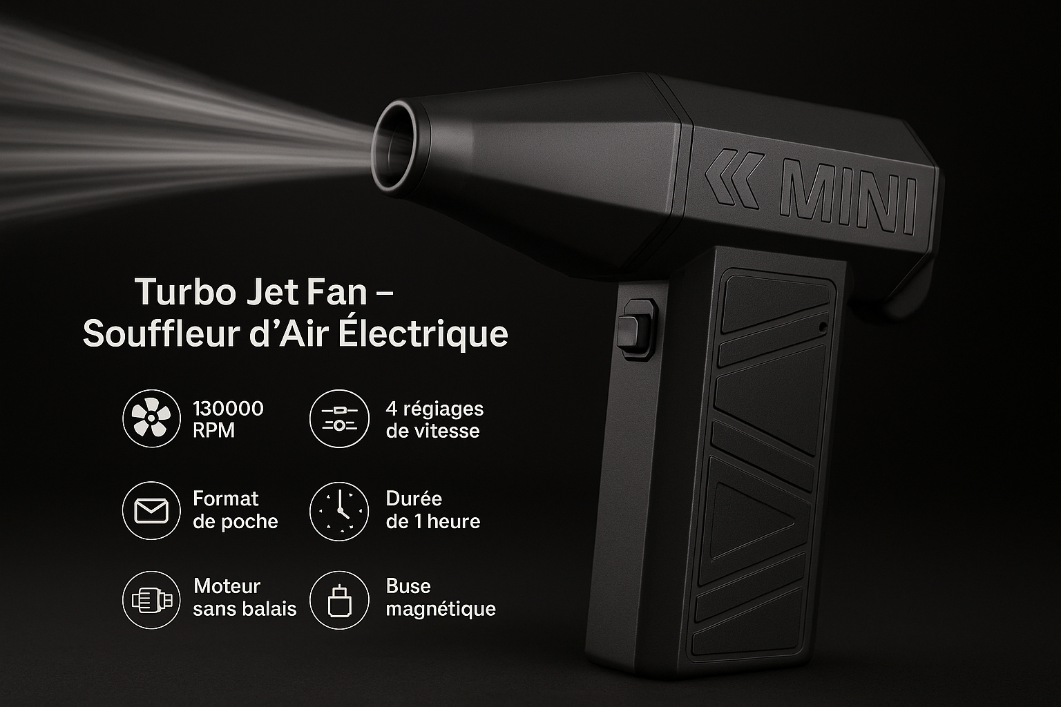 Turbo Jet Fan – Souffleur d’Air Électrique